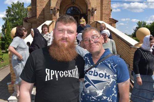 Мобилизованный алексеевец встретился со священниками и прихожанами храма Воскресения Христова