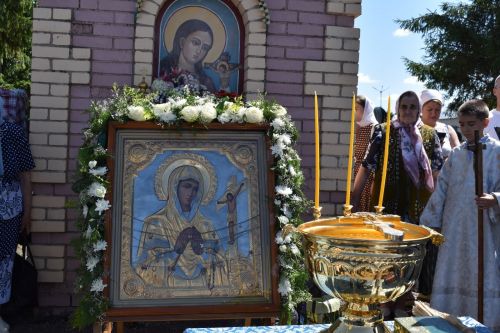 Алексеевцы встретили икону Ахтырской Божией Матери