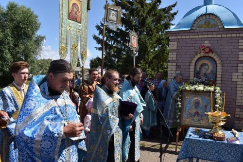 Алексеевцы встретили икону Ахтырской Божией Матери