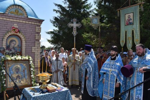 Алексеевцы встретили икону Ахтырской Божией Матери