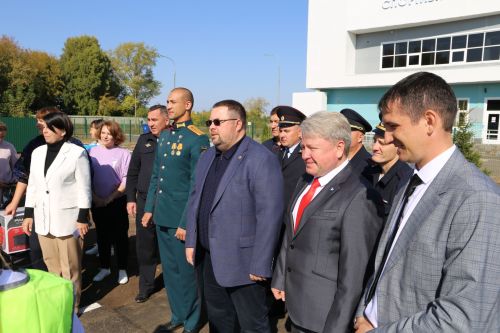 Герой России Расим Баксиков принял участие в открытии детского автогородка в Алексеевском