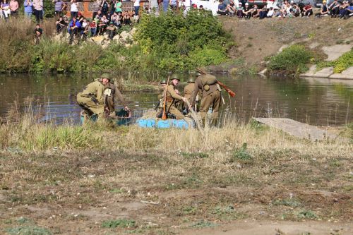 В Билярске провели военно-историческую реконструкцию боя на Днепре