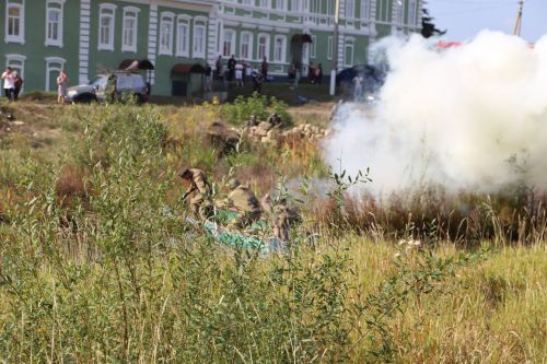 В Билярске провели военно-историческую реконструкцию боя на Днепре