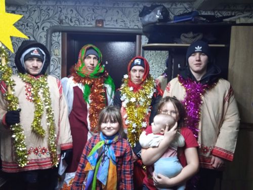 Рождественские колядки в Шаминском Доме культуры