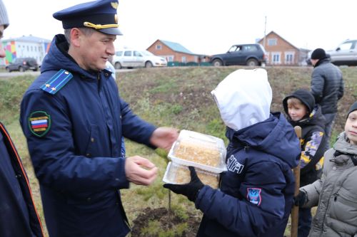 Работники прокуратуры и воспитанники приюта «Забота» высадили аллею деревьев