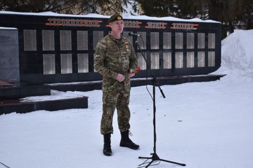 В День защитника Отечества в Алексеевском состоялся памятный митинг