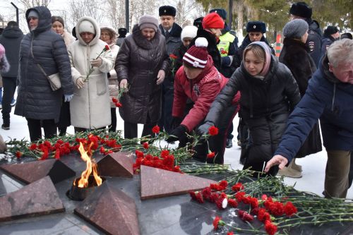 В День защитника Отечества в Алексеевском состоялся памятный митинг