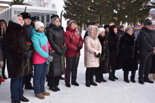 В День защитника Отечества в Алексеевском состоялся памятный митинг