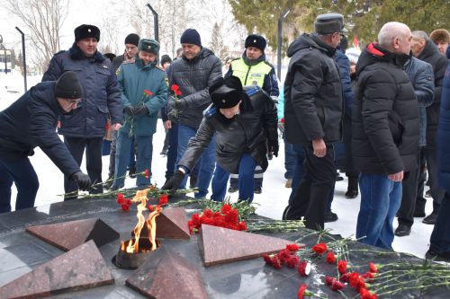 В День защитника Отечества в Алексеевском состоялся памятный митинг