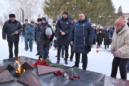 В День защитника Отечества в Алексеевском состоялся памятный митинг