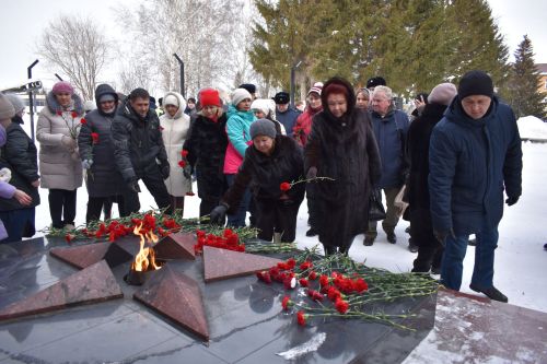 В День защитника Отечества в Алексеевском состоялся памятный митинг