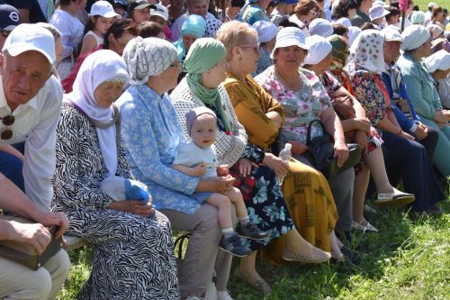 Борьба корэш, угощения и лотерея: в Среднетиганском сельском поселении прошел Сабантуй