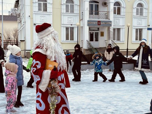 На Соборной площади прошли новогодние гуляния