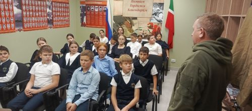 Алексеевские школьники побывали на необычном уроке в Музее боевой славы