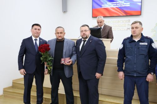 В Алексеевском районе состоялась церемония вручения государственных наград участникам специальной военной операции