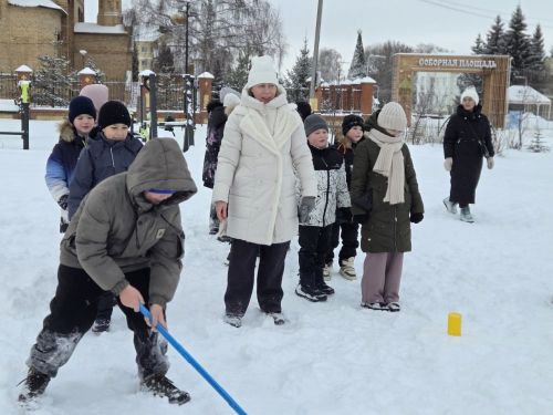 В Алексеевском прошли «Весёлые зимние эстафеты»