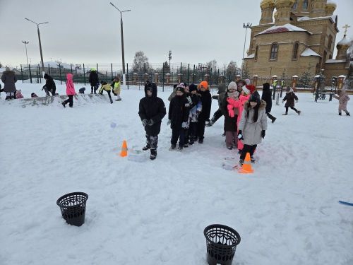 В Алексеевском прошли «Весёлые зимние эстафеты»