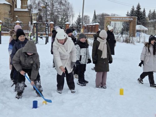В Алексеевском прошли «Весёлые зимние эстафеты»