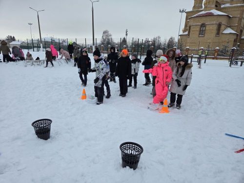 В Алексеевском прошли «Весёлые зимние эстафеты»