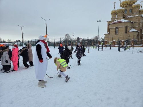 В Алексеевском прошли «Весёлые зимние эстафеты»