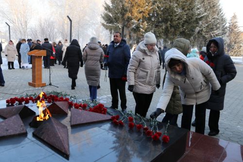 В Алексеевском прошел торжественный митинг в честь Дня защитника Отечества