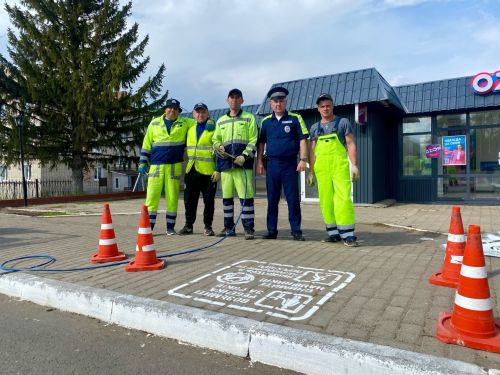 В Алексеевском районе обновили дорожную разметку для безопасности пешеходов