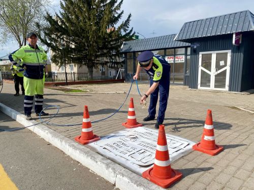 В Алексеевском районе обновили дорожную разметку для безопасности пешеходов