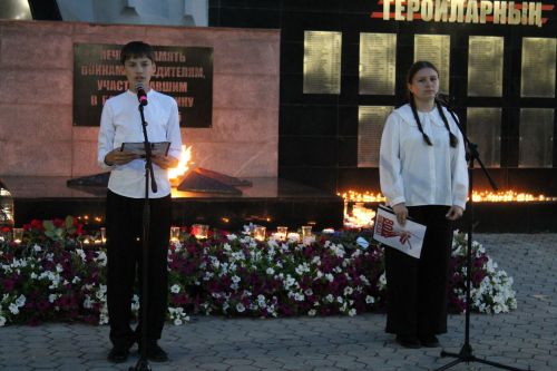 Алексеевцы зажгли «Свечи памяти» в День памяти и скорби