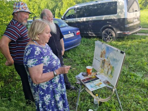 В Алексеевском дан старт работе пленэра «Камские зори»
