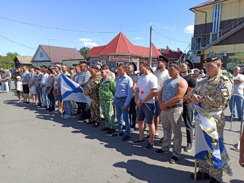 В Алексеевском в день Военно-Морского Флота открыли памятный мурал