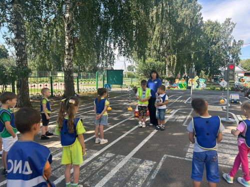 Флешмоб по ПДД прошел в детском саду «Ромашка»