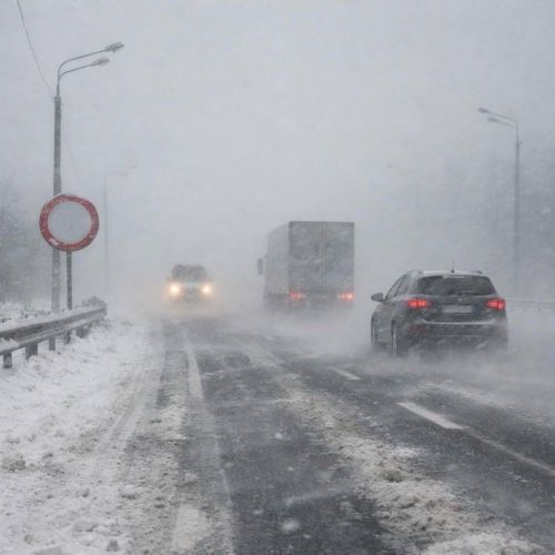 В Татарстане из-за непогоды ограничили движение автобусов и грузовиков на трассах М5 и М7