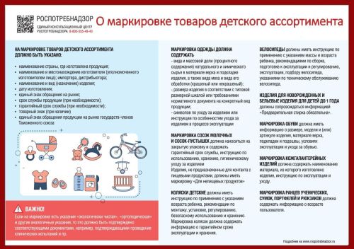 О маркировке товаров детского ассортимента