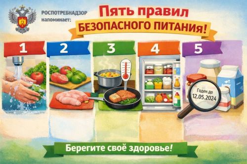 Сроки, температура и гигиена: Роспотребнадзор напоминает о пяти правилах безопасного питания