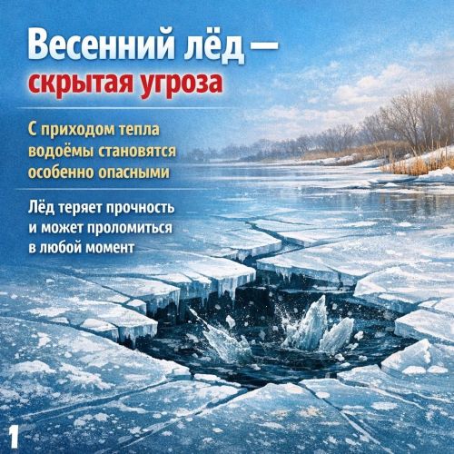 МЧС Алексеевского района напоминают о безопасности на льду