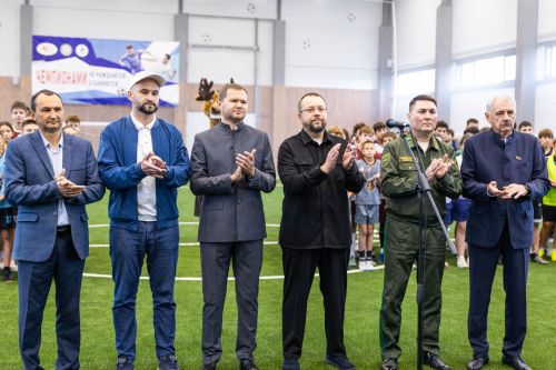 В Алексеевском районе появился новый крытый футбольный манеж