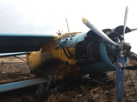 В Татарстане загорелся самолет для распыления удобрений