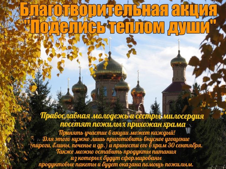Алексеевцы приглашаются принять участие в благотворительной акции «Поделись теплом души»