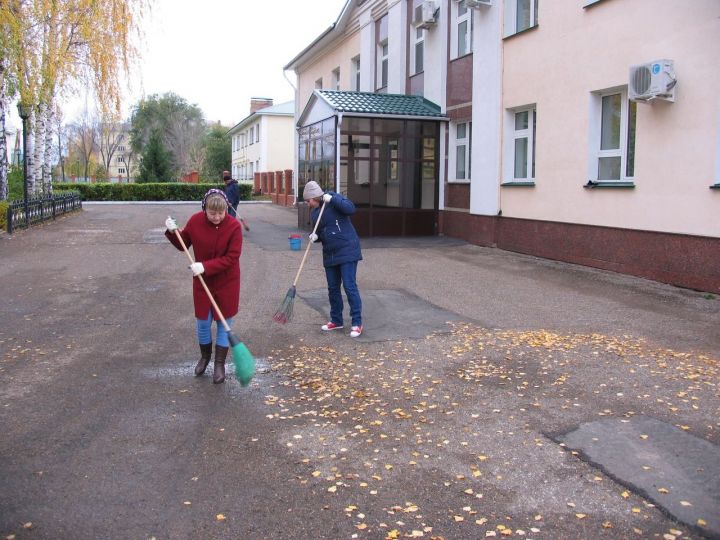 Жители Алексеевского вышли на уборку территорий
