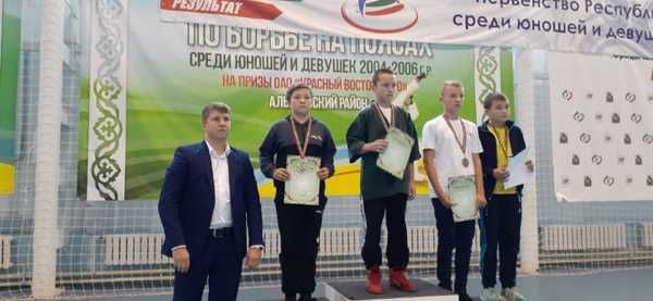 Алексеевские призеры республиканского турнира по борьбе на поясах