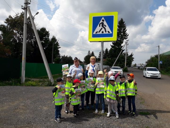 Ребята из детсада "Солнышко" приняли участие в акции ГИБДД