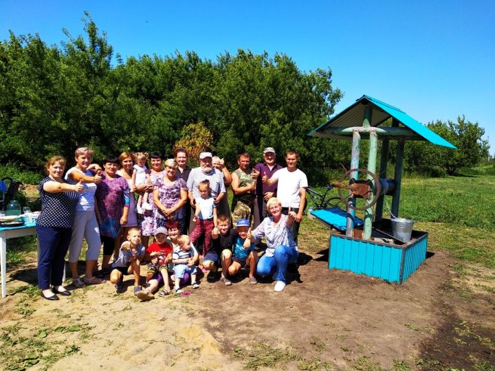 В селе Базяково Алексеевского района открыли новый колодец