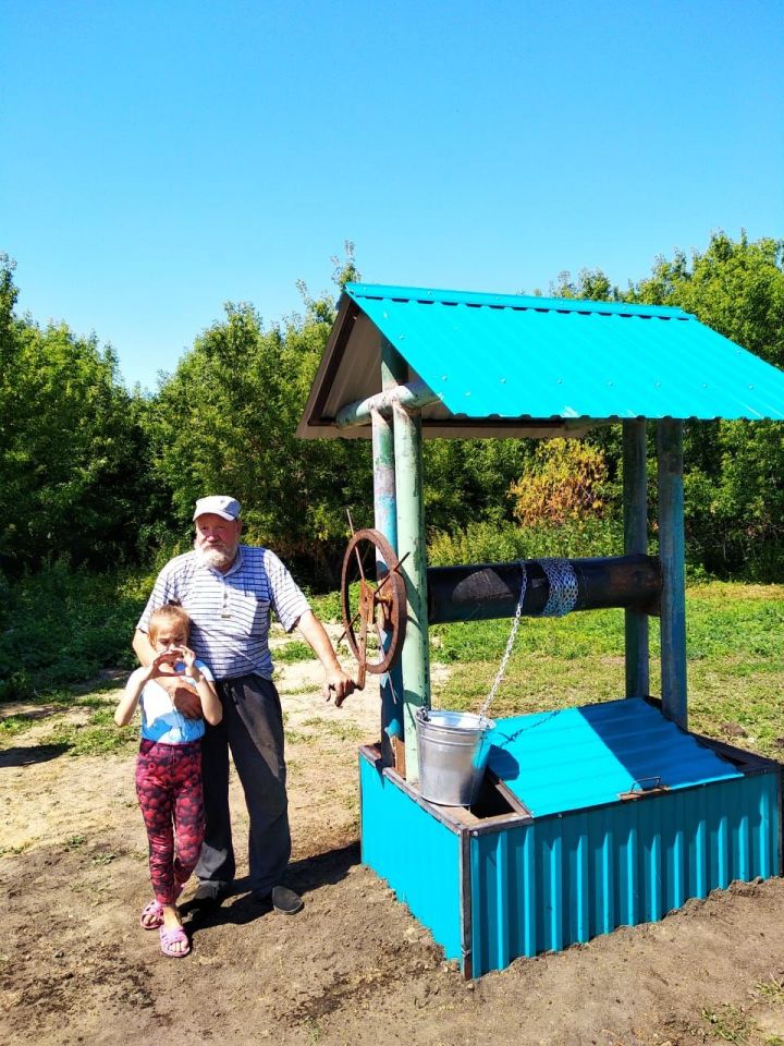В селе Базяково Алексеевского района открыли новый колодец