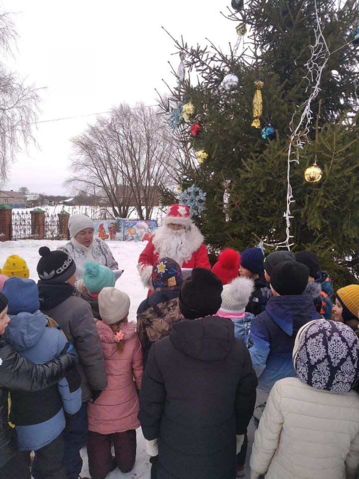 В Куркуле состоялось открытие новогодней ёлки