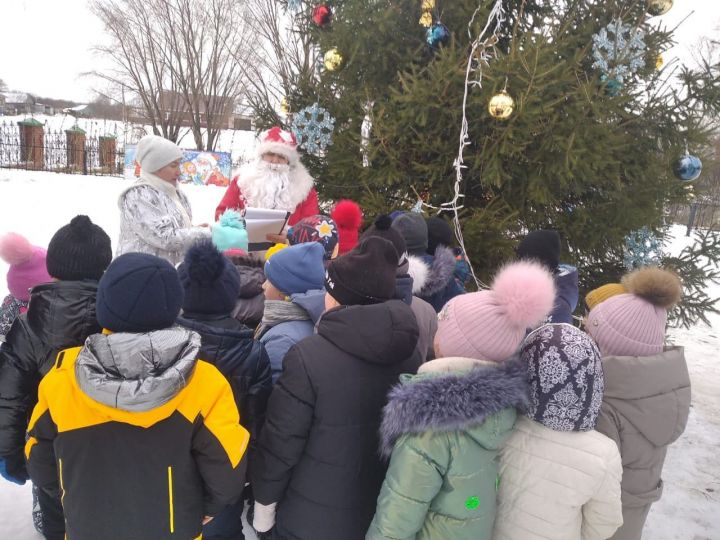 В Куркуле состоялось открытие новогодней ёлки