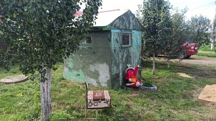 Алексеевец разбил парк у своего дома и поставил юрту в стиле Волжской Булгарии