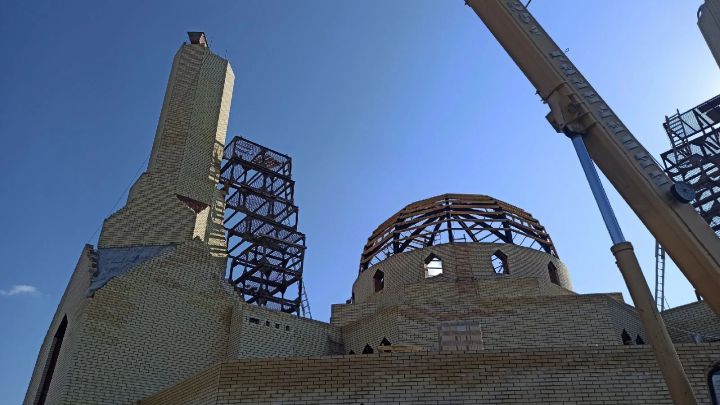 В Алексеевском продолжается строительство мечети «Альфат»