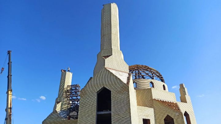 В Алексеевском продолжается строительство мечети «Альфат»