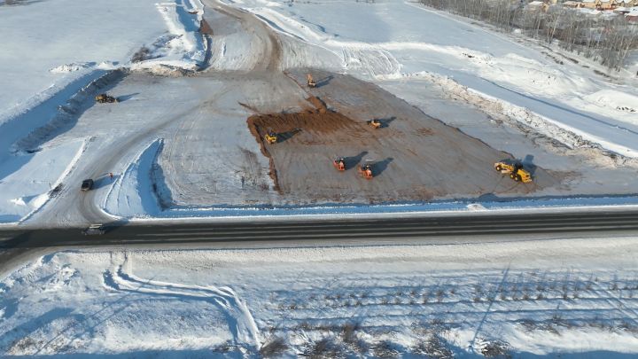 В Татарстане приступили к реконструкции участка автодороги Казань – Оренбург со строительством обхода села Сокуры
