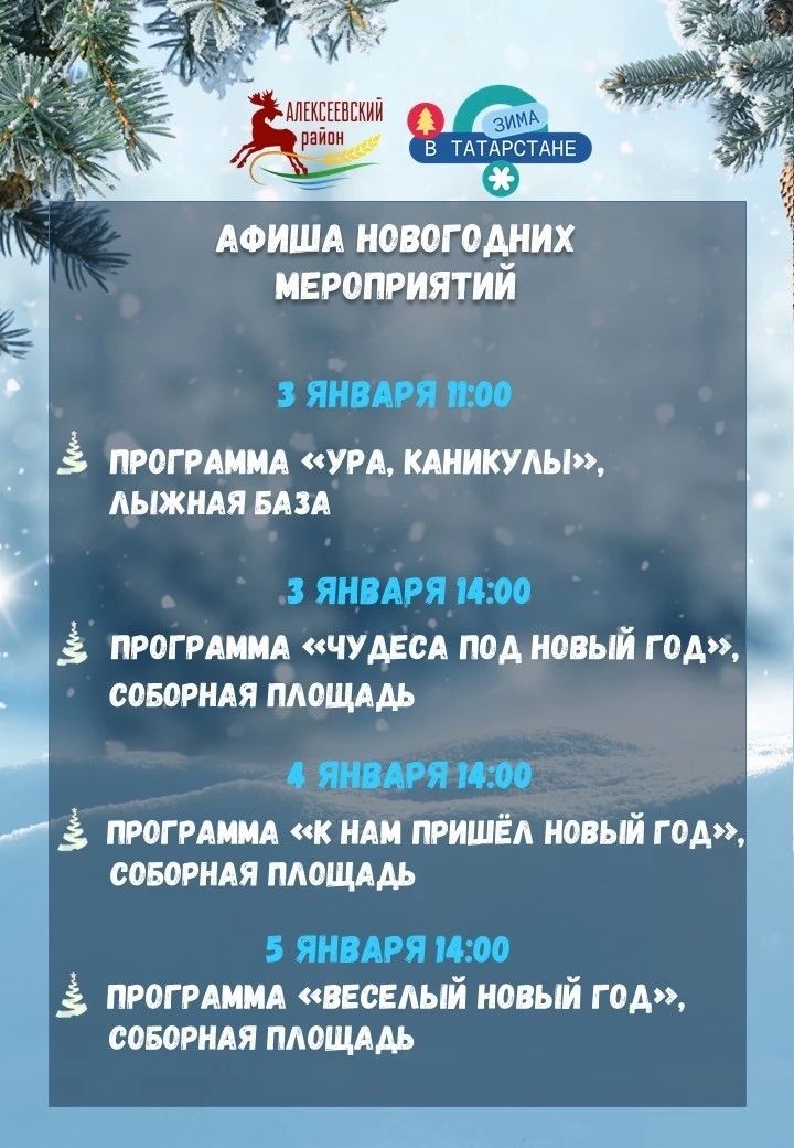 В Алексеевском районе сегодня пройдут две развлекательные программы